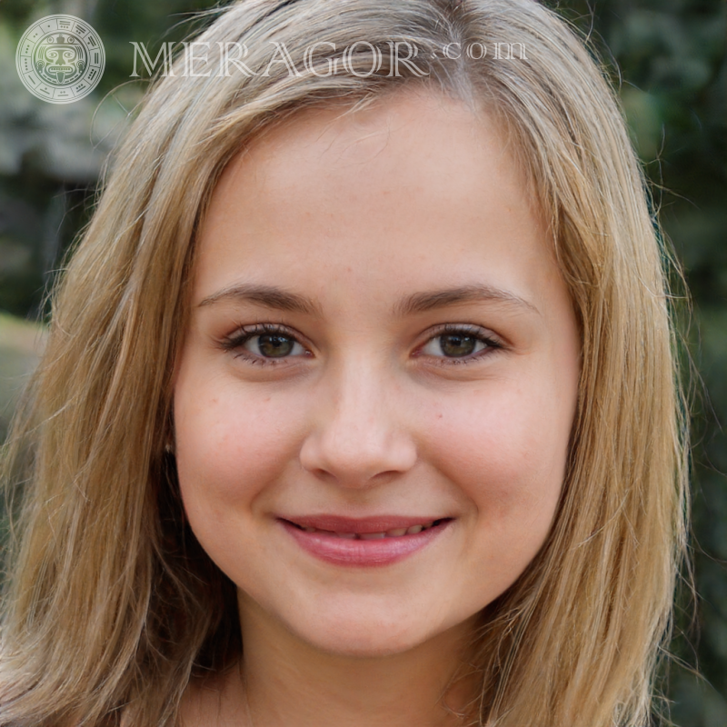 Fotos von echten Mädchen Gesichter von kleinen Mädchen Europäer Russen Maedchen