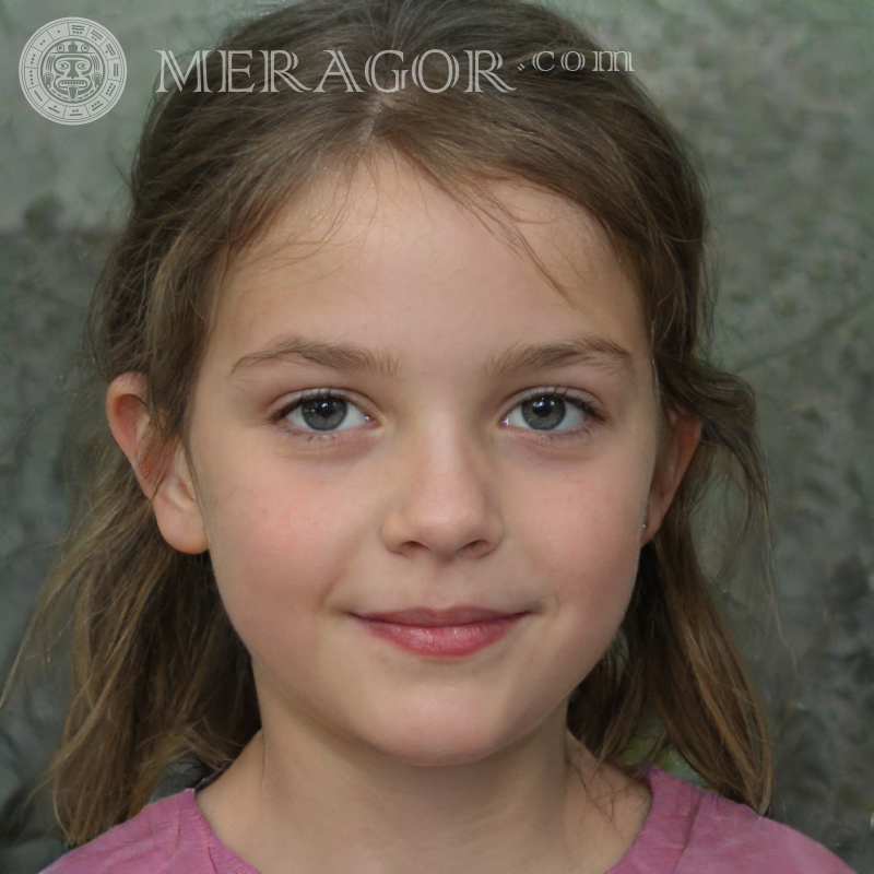 De beaux avatars pour les filles de 4 ans Visages de petites filles Européens Russes Petites filles