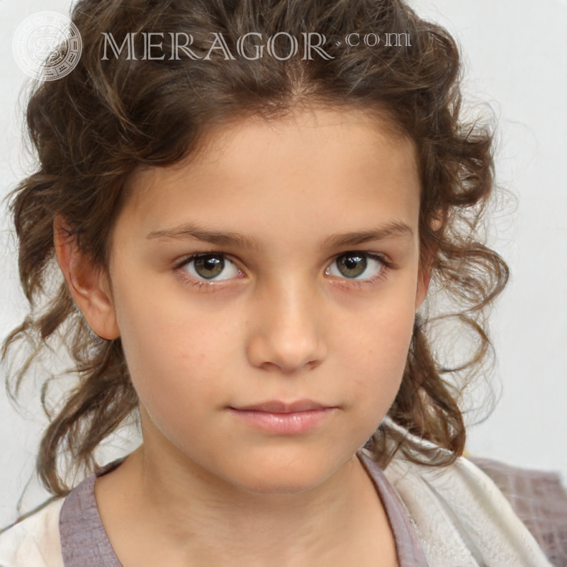 Beautiful avatars for girls 6 years old Faces of small girls Europeans Russians Small girls