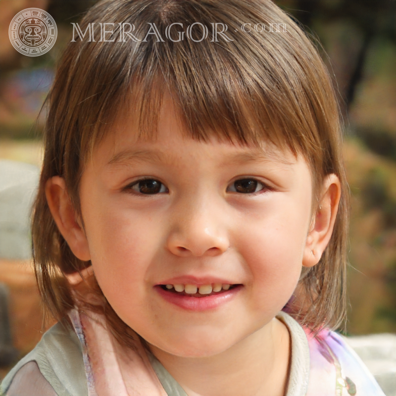 Beautiful avatars for girls 3 years old Faces of small girls Europeans Russians Small girls