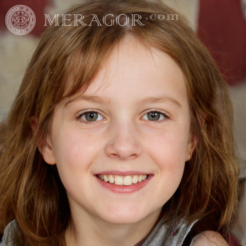 Hermoso rostro de una niña de 6 años Rostros de niñas pequeñas Europeos Rusos Niñas