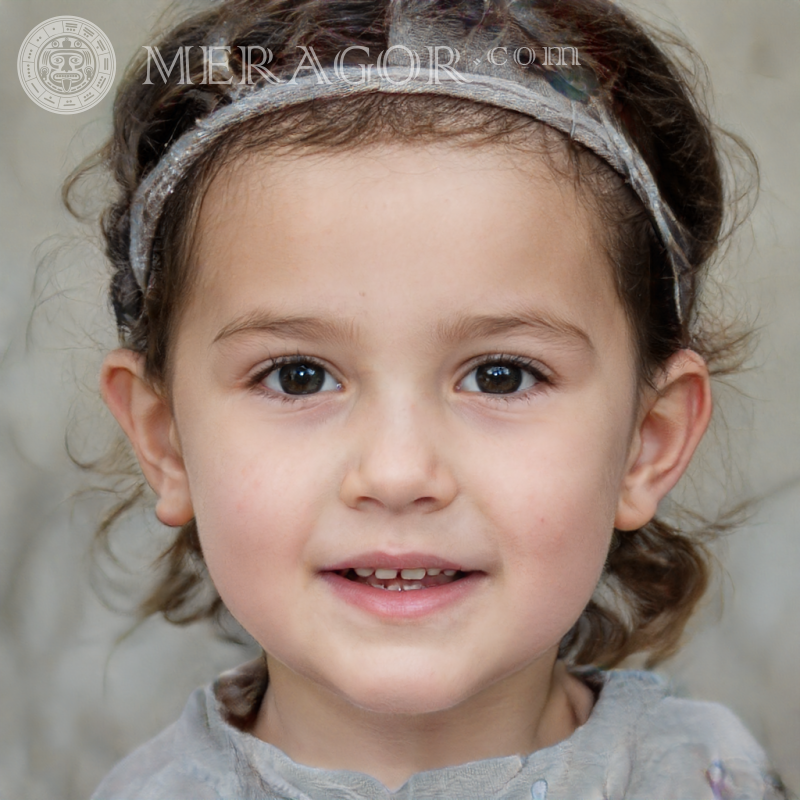Create an avatar for a little girl for free Faces of small girls Europeans Russians Small girls