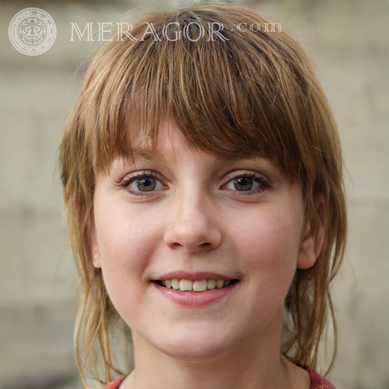 Hermosos avatares para niñas de 14 años Rostros de niñas pequeñas Europeos Rusos Niñas