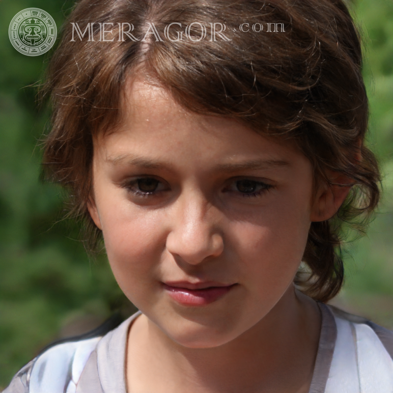 Schöne Avatare für Mädchen in der Natur Gesichter von kleinen Mädchen Europäer Russen Maedchen