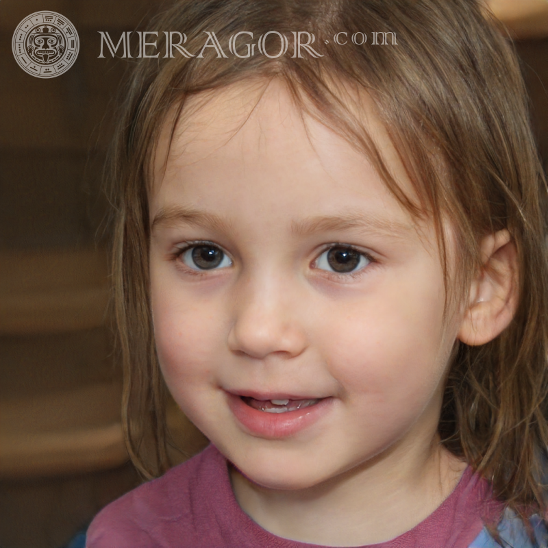 Красиве обличчя маленької дівчинки на обкладинку Особи маленьких дівчаток Європейці Російські Дівчата