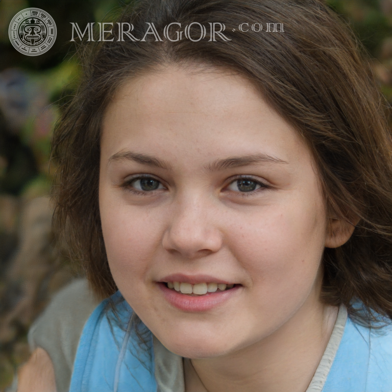 Красивое лицо девочки генератор людей Лица девочек Европейцы Русские Девочки