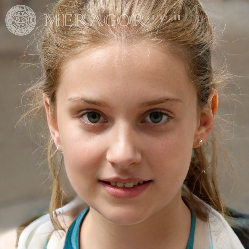 Hermosos avatares para chicas whatsapp Rostros de niñas pequeñas Europeos Rusos Niñas