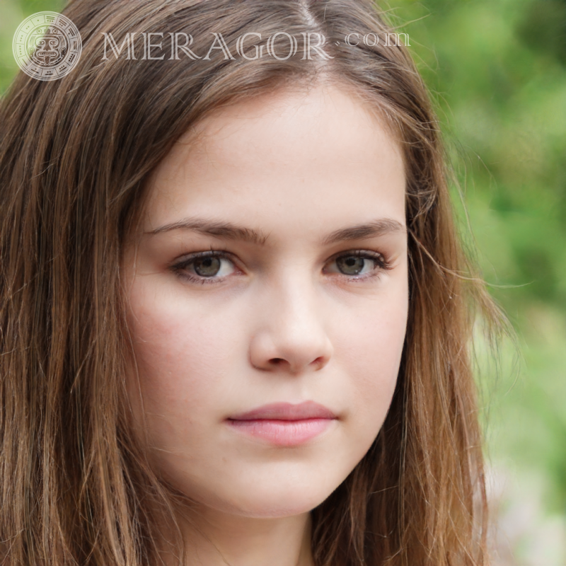Lindo rosto de menina para um site de namoro Rostos de meninas Europeus Russos Meninas