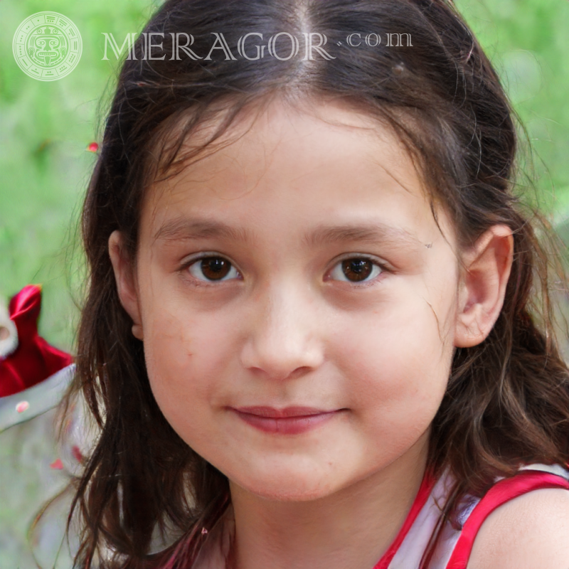 Create an avatar for a Brazilian girl Faces of small girls Europeans Russians Small girls