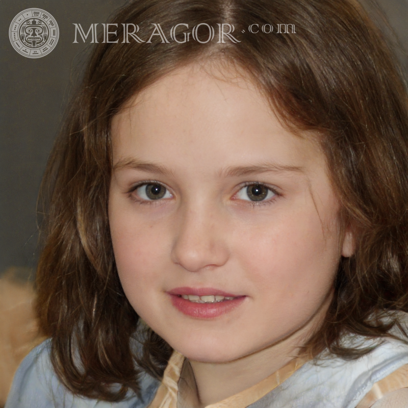 Créer un avatar pour une fille 192 x 192 pixels Visages de petites filles Européens Russes Petites filles