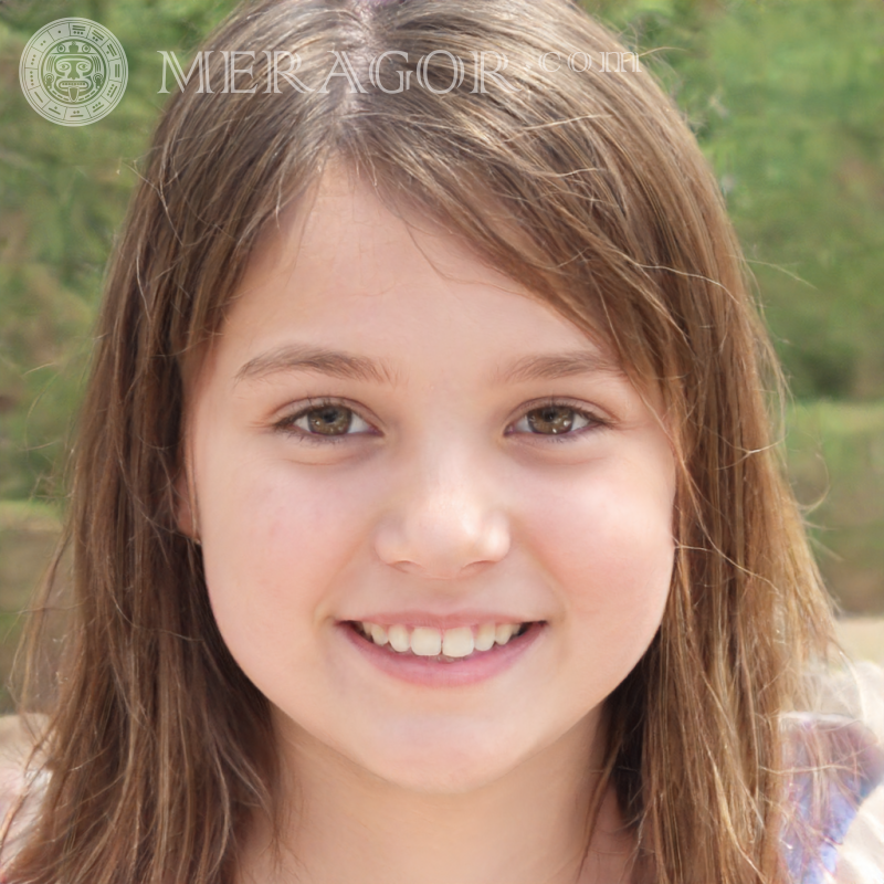 Foto von Mädchen 11 Jahre alt für Profilbild Gesichter von kleinen Mädchen Europäer Russen Maedchen