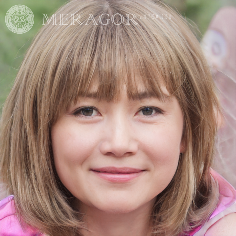 Foto de chicas japonesas pintadas para foto de perfil Rostros de niñas pequeñas Europeos Rusos Niñas