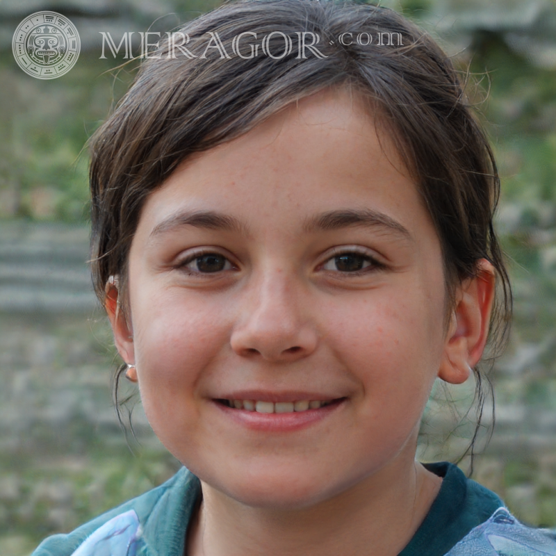 Foto de chicas mulatas en avatar Rostros de niñas pequeñas Europeos Rusos Niñas