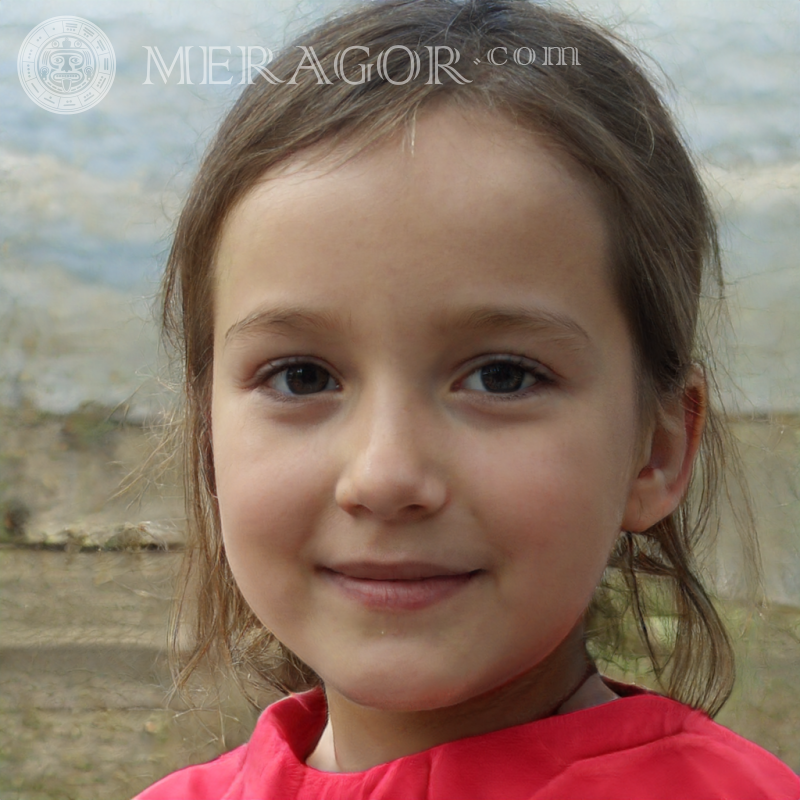 Foto de niñas en descarga de avatar Rostros de niñas pequeñas Europeos Rusos Niñas