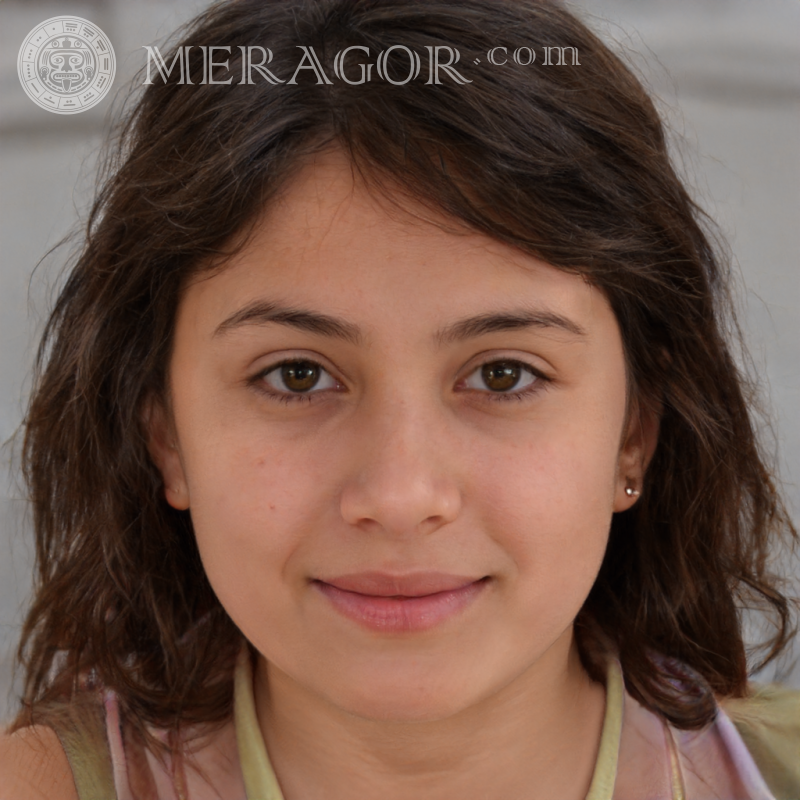 Foto de meninas de 14 anos na foto do perfil Rostos de meninas Europeus Russos Meninas
