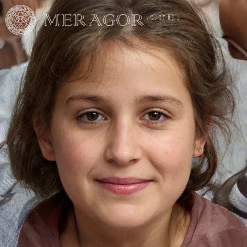 Photo of girls 8 years old on avatar Faces of small girls Europeans Russians Small girls