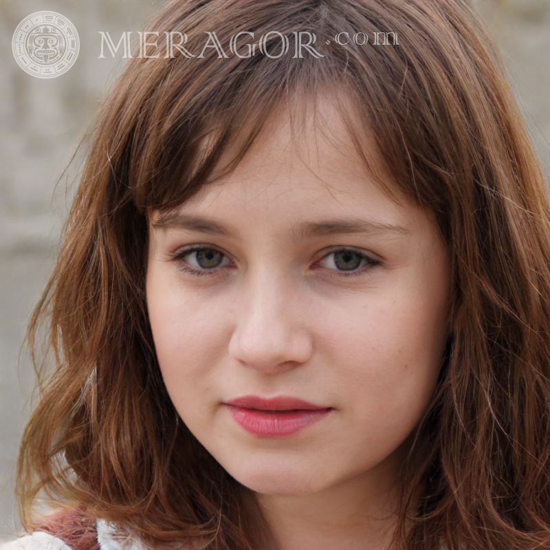 Avatares para meninas de 17 anos Rostos de meninas Europeus Russos Meninas