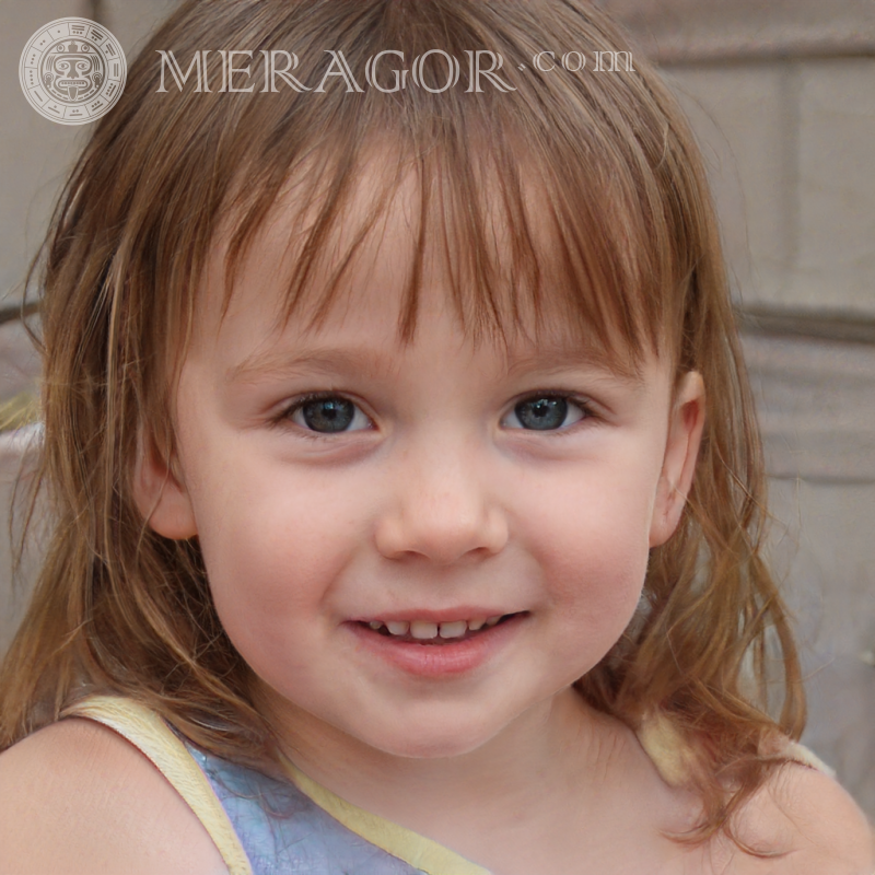 Photo une petite fille aux cheveux roux Visages de petites filles Européens Russes Petites filles