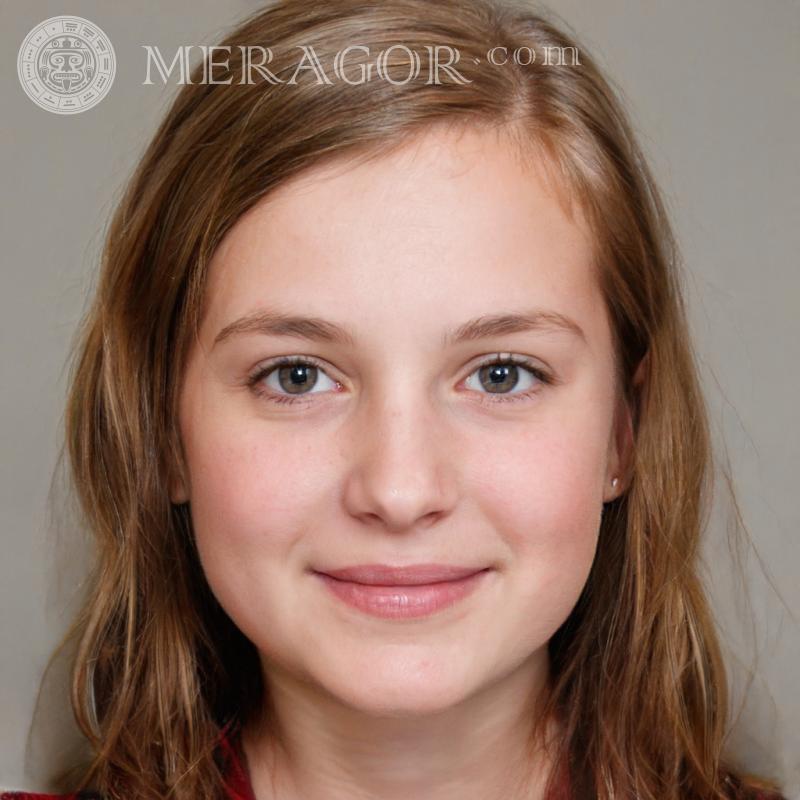 Photo une belle fille Visages de petites filles Européens Russes Petites filles