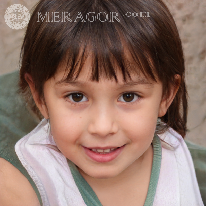 Télécharger photo visage de fille 64 x 64 pixels Visages de petites filles Européens Russes Petites filles