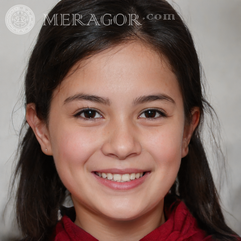 Foto von jungen Mädchen 14 Jahre alt Gesichter von kleinen Mädchen Europäer Russen Maedchen
