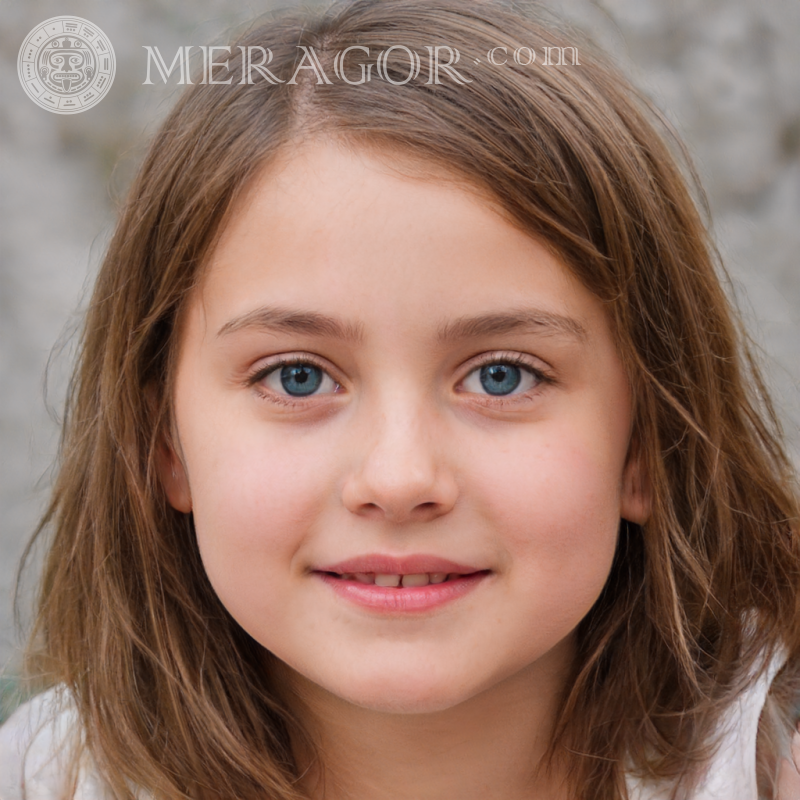 Download Foto Mädchen Gesicht 9 Jahre alt Gesichter von kleinen Mädchen Europäer Russen Maedchen