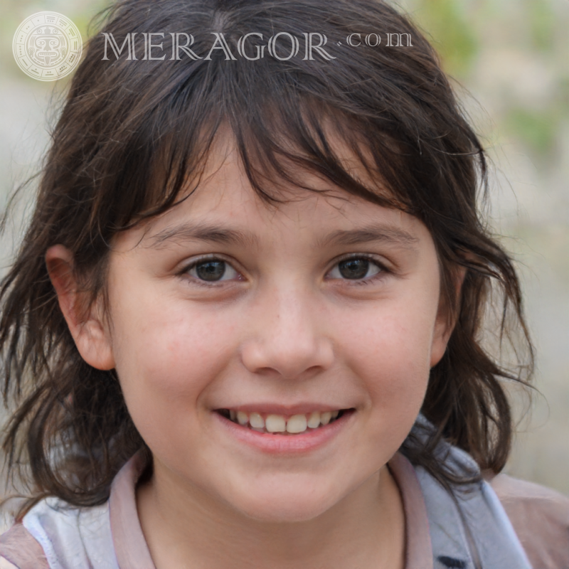 Descargar foto de la cara de una niña de 10 años Rostros de niñas pequeñas Europeos Rusos Niñas