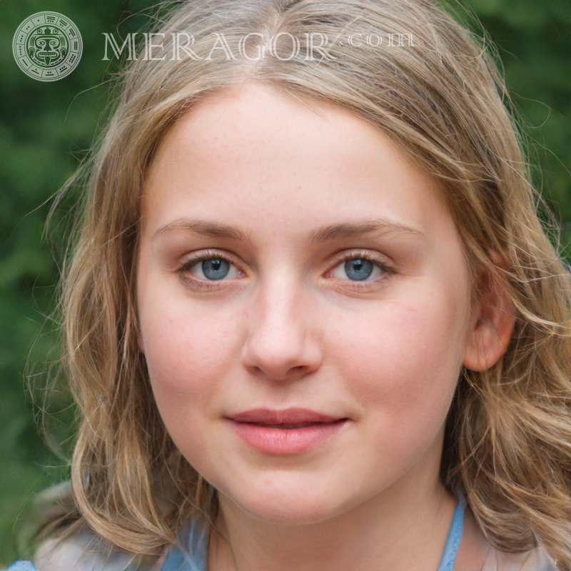 Beaux visages de filles sur avatar Instagram Visages de petites filles Européens Russes Petites filles