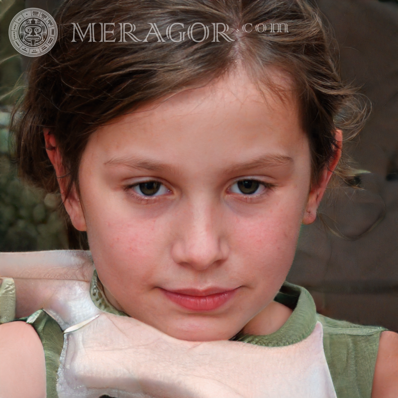 Créer un avatar pour un générateur de portrait de fille Visages de petites filles Européens Russes Petites filles
