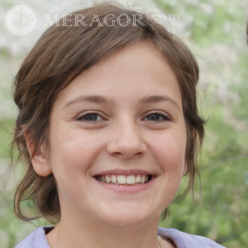 Beautiful faces of girls 11 years old Faces of small girls Europeans Russians Small girls