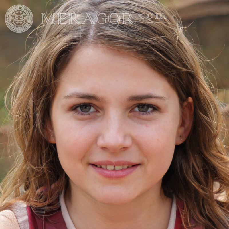 Beaux visages de filles de 14 ans Visages de petites filles Européens Russes Petites filles