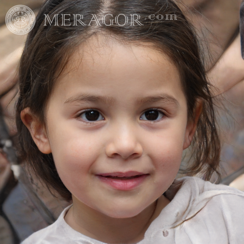 Gesicht des kleinen Mädchens 180 x 180 Pixel Gesichter von kleinen Mädchen Europäer Russen Maedchen