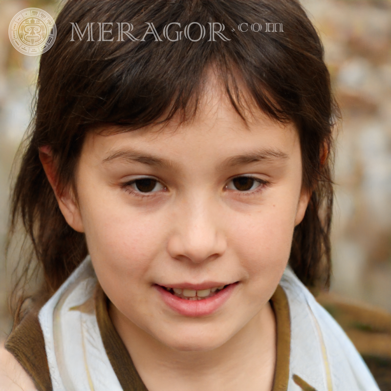 The face of a little girl 150 by 150 pixels Faces of small girls Europeans Russians Small girls