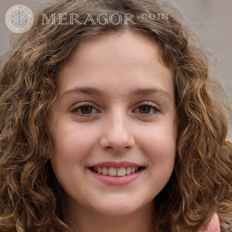 Caras de chicas en avatar de whatsapp Rostros de niñas pequeñas Europeos Rusos Niñas