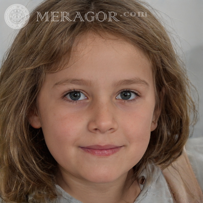 Caras de niñas en el avatar de Vkontakte Rostros de niñas pequeñas Europeos Rusos Niñas