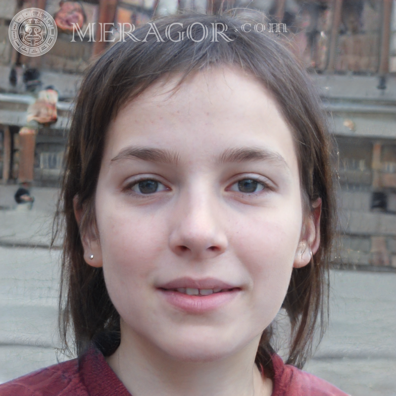Gesichter von Mädchen auf dem Avatar 190 x 190 Pixel Gesichter von kleinen Mädchen Europäer Russen Maedchen