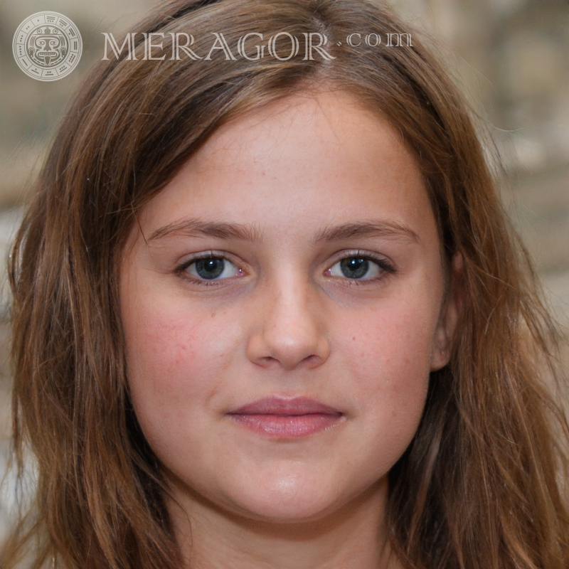 Foto de cara de niña sin registro | 0 Rostros de niñas pequeñas Europeos Rusos Niñas