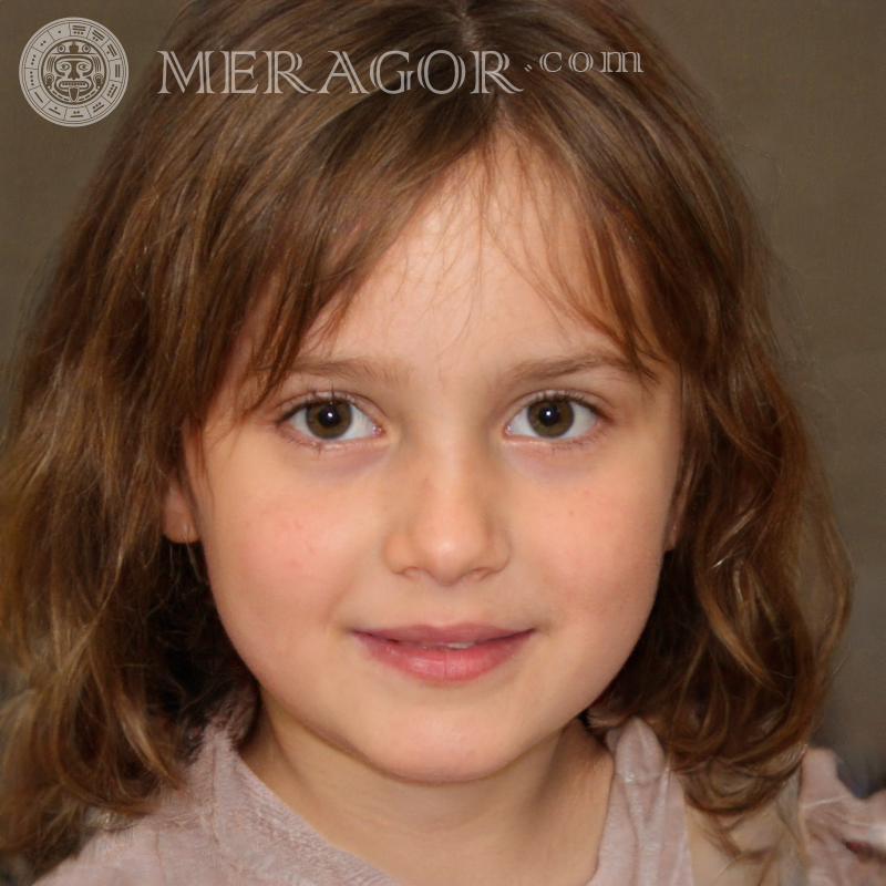 Bellos rostros de chicas para un pasaporte. Rostros de niñas pequeñas Europeos Rusos Niñas