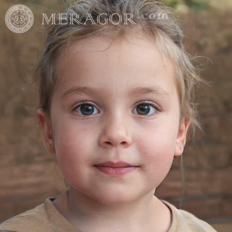 Beautiful faces of little girls photo Faces of small girls Europeans Russians Small girls