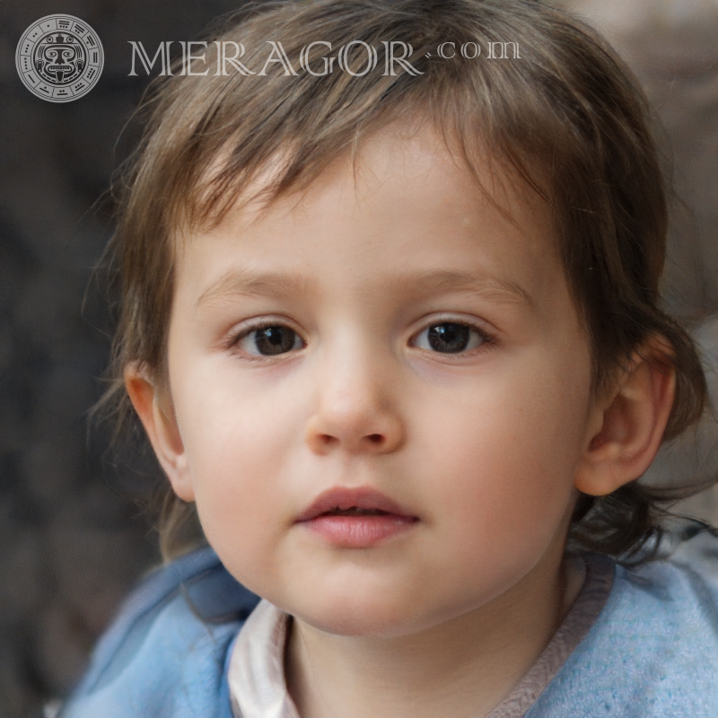 Schöne Babyfotos Gesichter von kleinen Mädchen Europäer Russen Maedchen