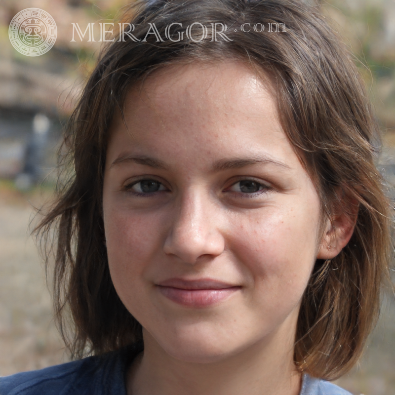 Gesicht eines schönen WhatsApp-Mädchens Gesichter von kleinen Mädchen Europäer Russen Maedchen