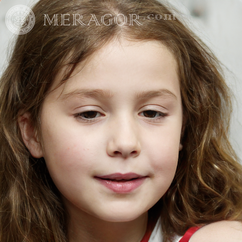 Завантажити фото обличчя дівчинки 110 на 110 пікселів Особи маленьких дівчаток Європейці Російські Дівчата
