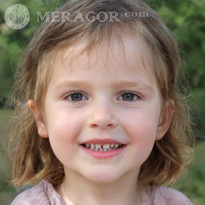 Lindo rosto de uma menina no perfil Rostos de meninas Europeus Russos Meninas