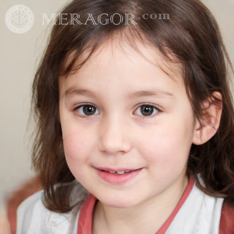 Instagram-Foto eines schönen kleinen Mädchens Gesichter von kleinen Mädchen Europäer Russen Maedchen