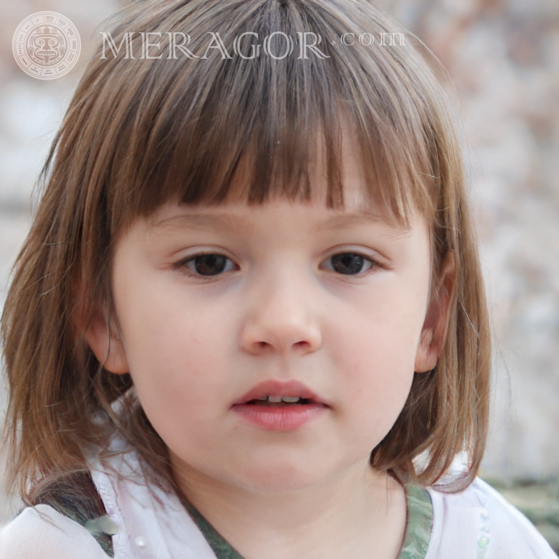 Schöne Gesichter kleiner Mädchen für die Seite Gesichter von kleinen Mädchen Europäer Russen Maedchen