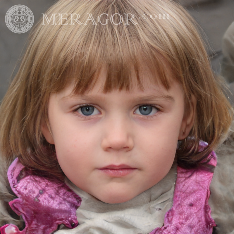 Beautiful faces of little girls 165 x 165 pixels Faces of small girls Europeans Russians Small girls