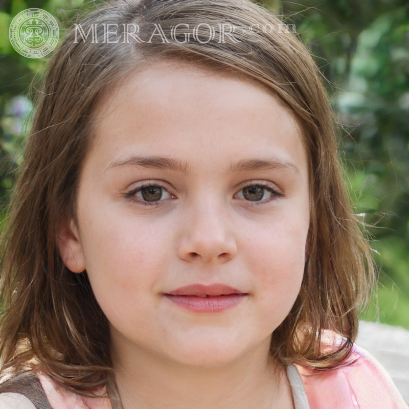 Come up with an avatar for a little girl for registration Faces of small girls Europeans Russians Small girls