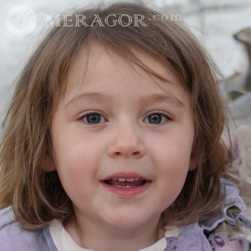 Photo de jeunes filles 110 par 110 pixels Visages de petites filles Européens Russes Petites filles