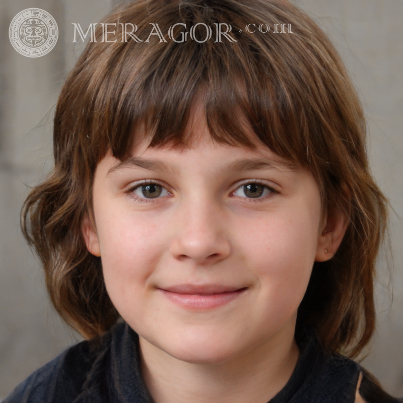 El rostro de una hermosa niña Kismia Rostros de niñas pequeñas Europeos Rusos Niñas