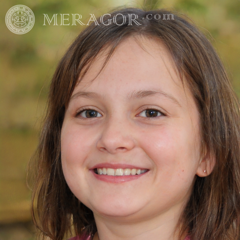 Portrait une jeune fille de 18 ans Visages de petites filles Européens Russes Petites filles